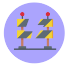 Imagem ilustrativa de duas barreiras quebradas