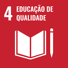 Logotipo da ODS (Objetivo de Desenvolvimento Sustentável) 4